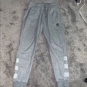 MENS GRAY ADIDAS SWEAT JOGGERS